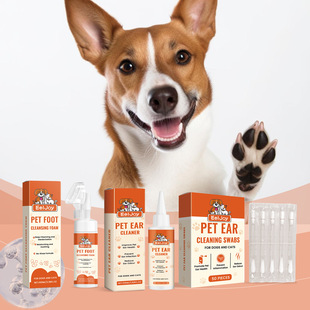 EELJOY pet ear cleaning series cat dog foot ear gentle cleaning earwax paw pad deodorant