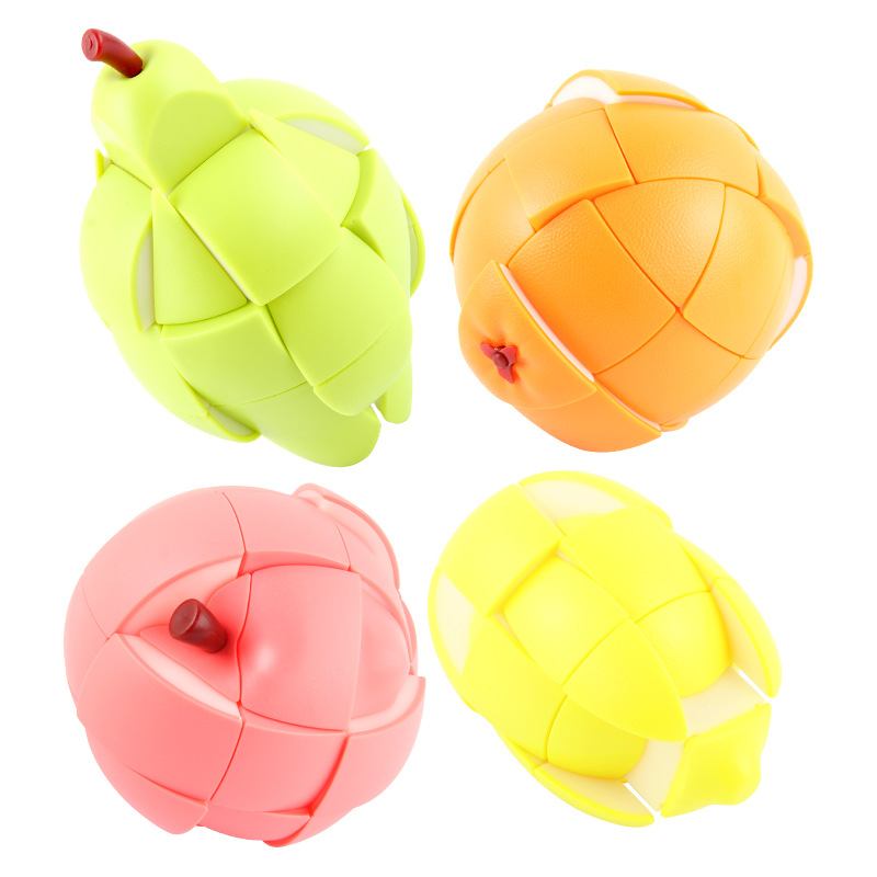 Panxin juego de cubo de frutas serie melocotón limón Cubo de giro nuevo juguete de ventilación de descompresión exótica FX7870