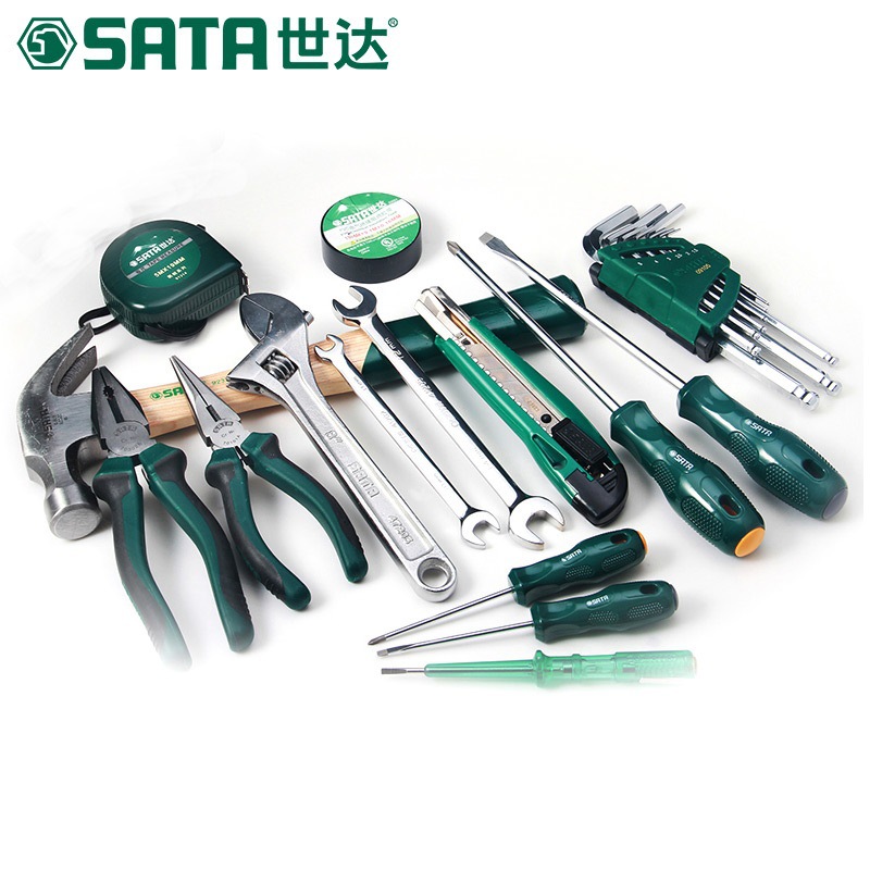 世达便携式安装维修组套日常电器安装维护常用五金工具综合套装包