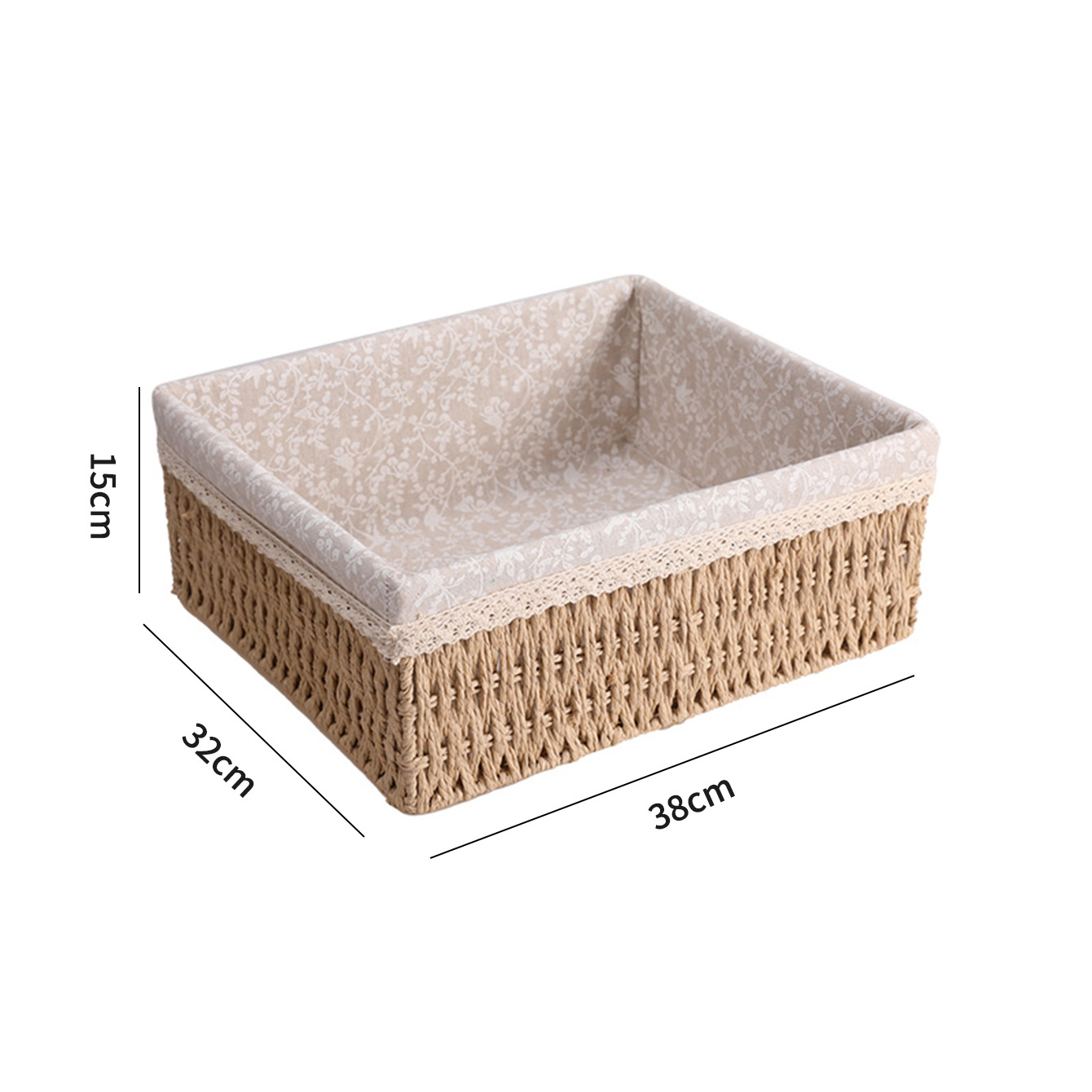 Transfronterizo trenzado cesta de almacenamiento mesa de té caja de almacenamiento bocadillos cosméticos cesta de almacenamiento cajas de almacenamiento trenzadas