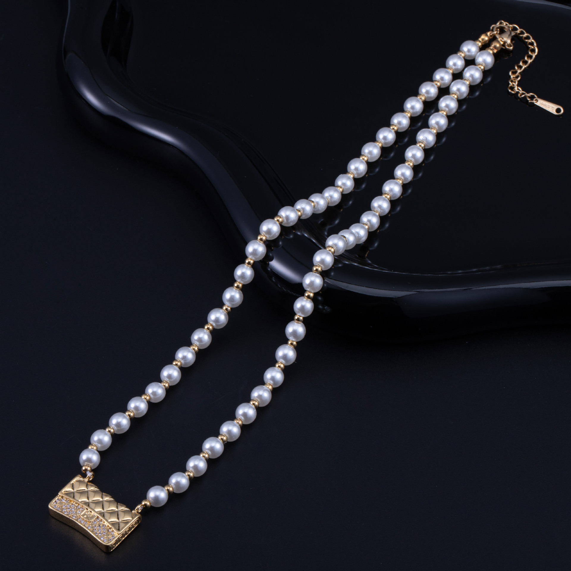 Stainless Steel Gold Color  Necklace