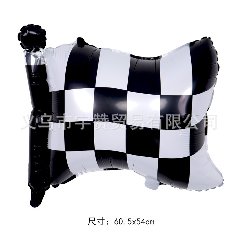 Amazon nuevo tema Racing coche casco neumático película de aluminio globo rueda ecuación rápido Racing globo