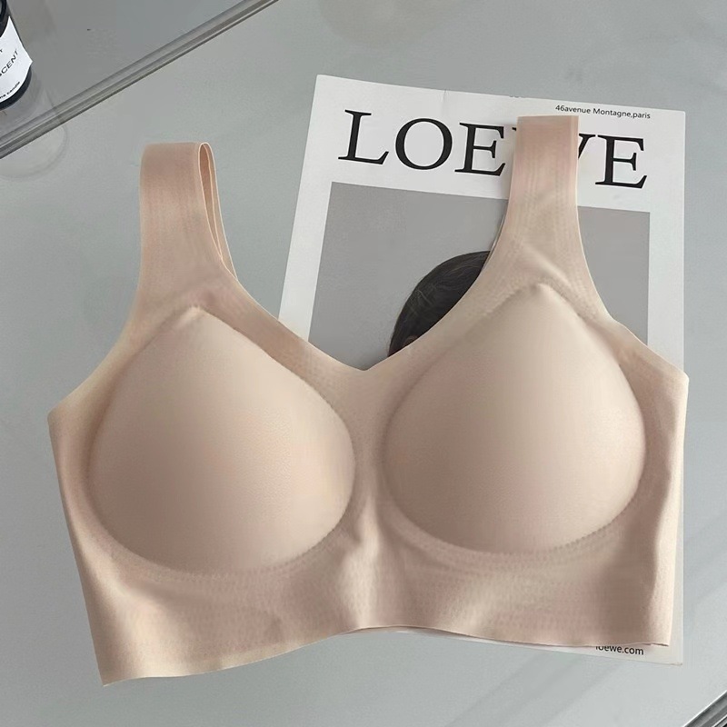 [Alta calidad] taza fija integrada ropa interior fina sin costuras cómodo deportes inalámbrico belleza chaleco sujetador