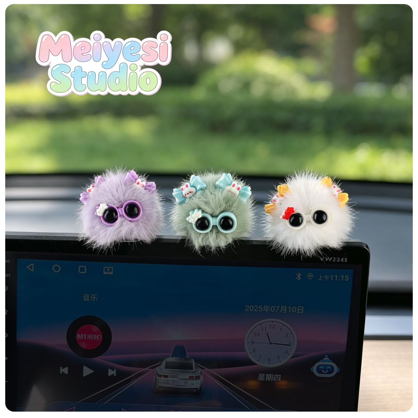 Nuevo elfo de carbón peluche pin de pelo accesorios agujeros zapatos bolsas decoración llaveros peluche adornos para automóviles