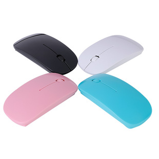 Cross-Border Wholesale Wireless Mouse 2.4g Bluetooth Portable Dual-Mode Suitable for Apple Android Charging Light Sound Mouse