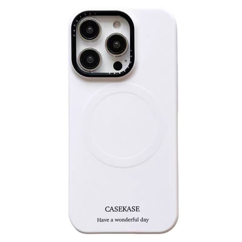 MJ inglés de fondo blanco de carcasa única magnética