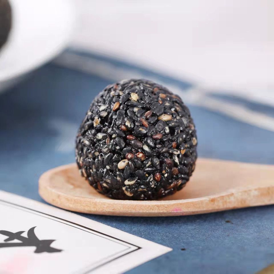 Black Sesame Balls (Shipped for You) - 250g Pack, Nine Steams and Nine Dries Independent Packaging, Snack Black Sesame Balls
