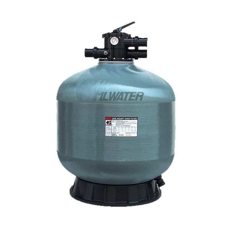 Filtro de tanque de arena de piscina Sistema de tratamiento de circulación de agua Baño de aguas termales Purificación de estanque de peces Equipo de ingeniería de tanque de arena