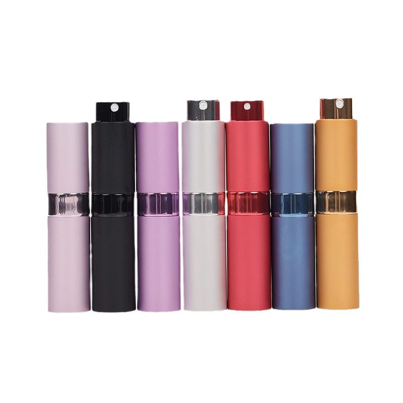 8ml tres secciones botellas rotativas de viaje botellas de fragancia portátiles botellas rotativas botellas de fragancia botellas de pulverización cosmética