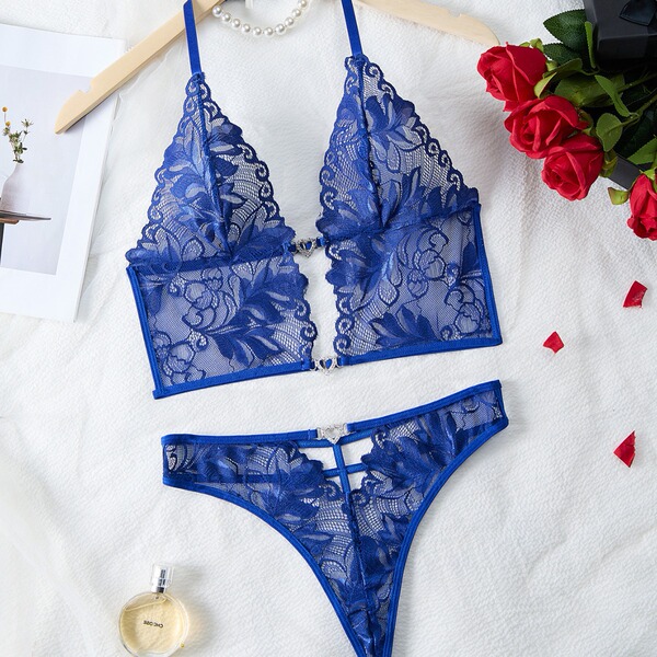 Summer ultra thin sexy lace set