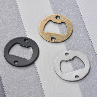 Jingmao Hardware New Chinese Chrome Beer Bottle Opener Round Beer Opener Accessories Iron Material Diameter 40mm