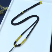 项链绳金色线盘龙结粗款吊坠挂绳饰品玉佩编织绳子吊坠绳可调节