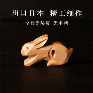 黄杨木十二生肖工艺品摆件日本跨境定制爆款创意木质仿真动物木雕-阿里巴巴