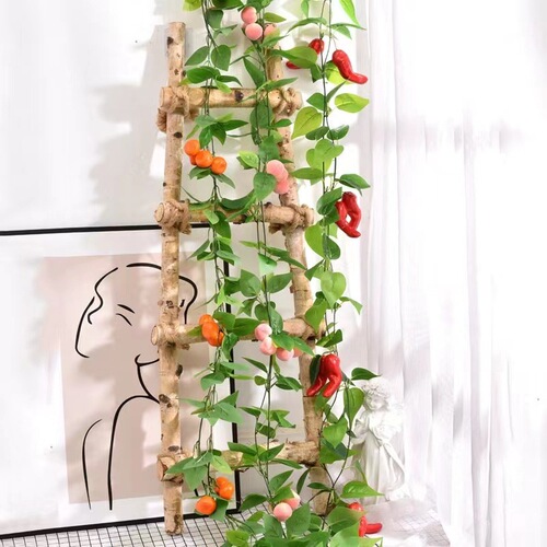 Decorative ceiling for a faux fruit vine store, farmhouse-style fake fruit vines, plastic model props, wholesale
