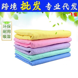 Functional cleaning cotton super absorbent sponge bath artifact glass cleaning table car art special sponge towel