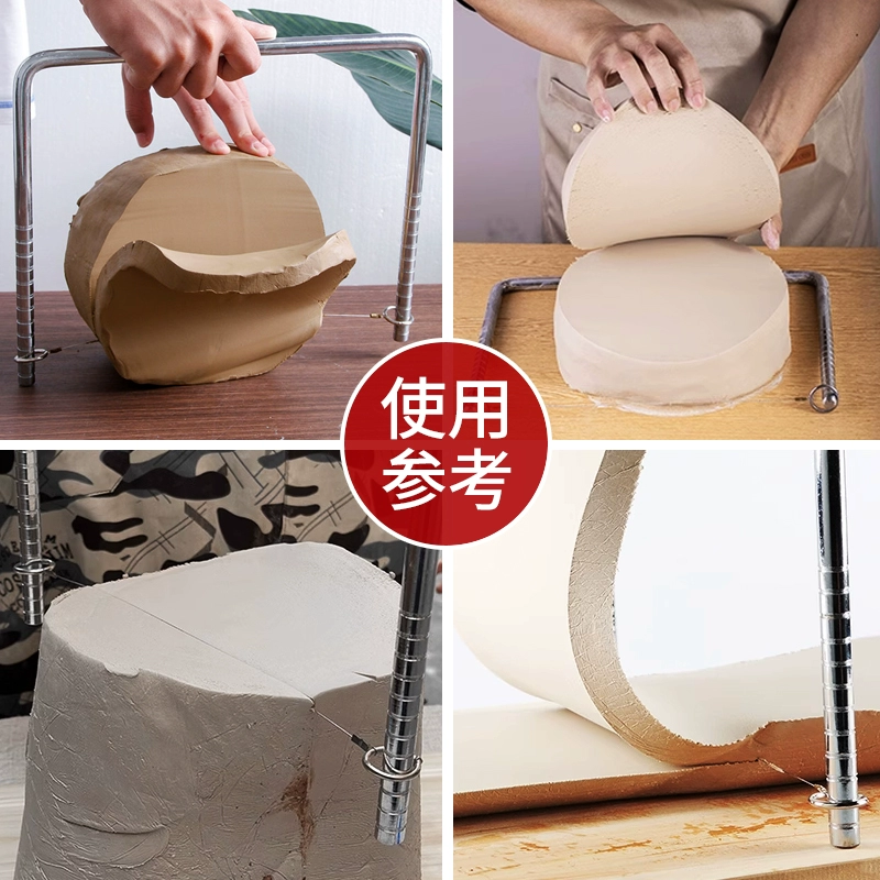 Гончарные инструменты, цельнометаллический резак для глины, большой резак для глины, линия для резки глины, U-образная стальная проволока, резак для глиняной доски, лук для резки глины