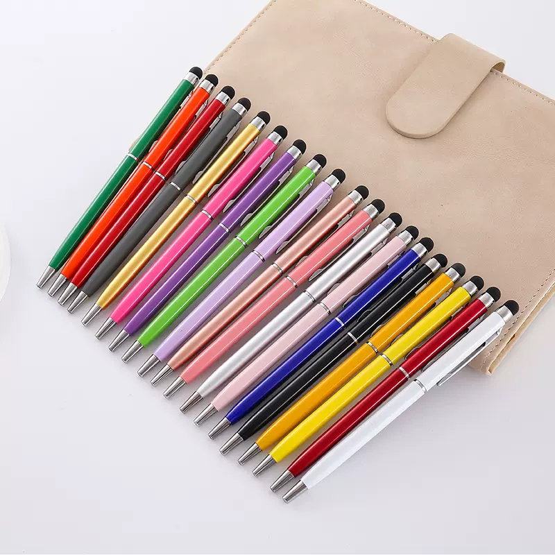 厂家批发金属圆珠笔 小高士触屏圆珠笔多色金属商务馈赠笔电容笔