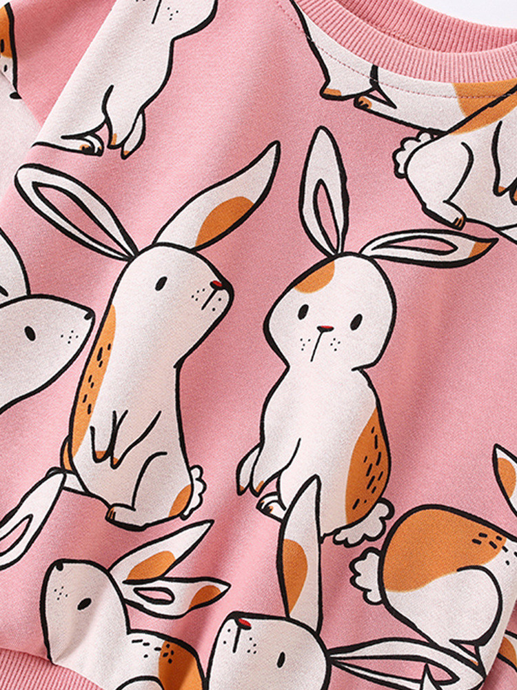 Malwee traje de otoño de dos piezas para niñas nuevo traje casual de niña de estilo occidental con estampado de cuello redondo para niños europeos y americanos