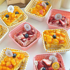 Plaid bento box, tirami soda bag box, picnic oil paper, spring outing, Japanese cake box, dessert box, packaging box