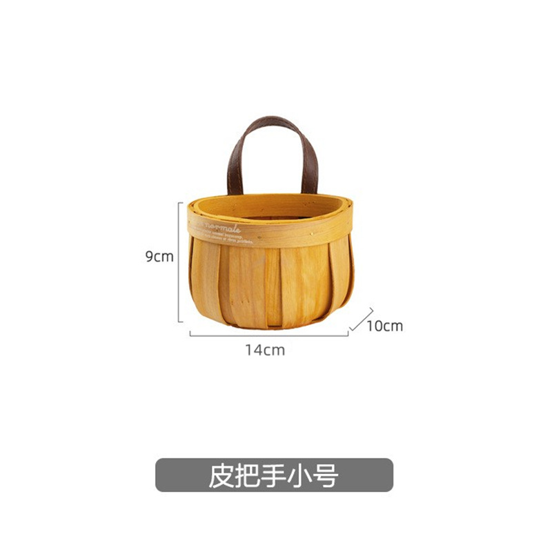 Cesta de almacenamiento de ratán para colgar en la pared, para uso doméstico, almacenamiento de llaves en la entrada, almacenamiento de cebolla, jengibre y ajo en la cocina, organizador colgante tejido a mano. image 10