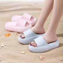 踩屎感拖鞋女外穿高级感2025新款夏季时尚增高一字拖潮流松糕拖鞋