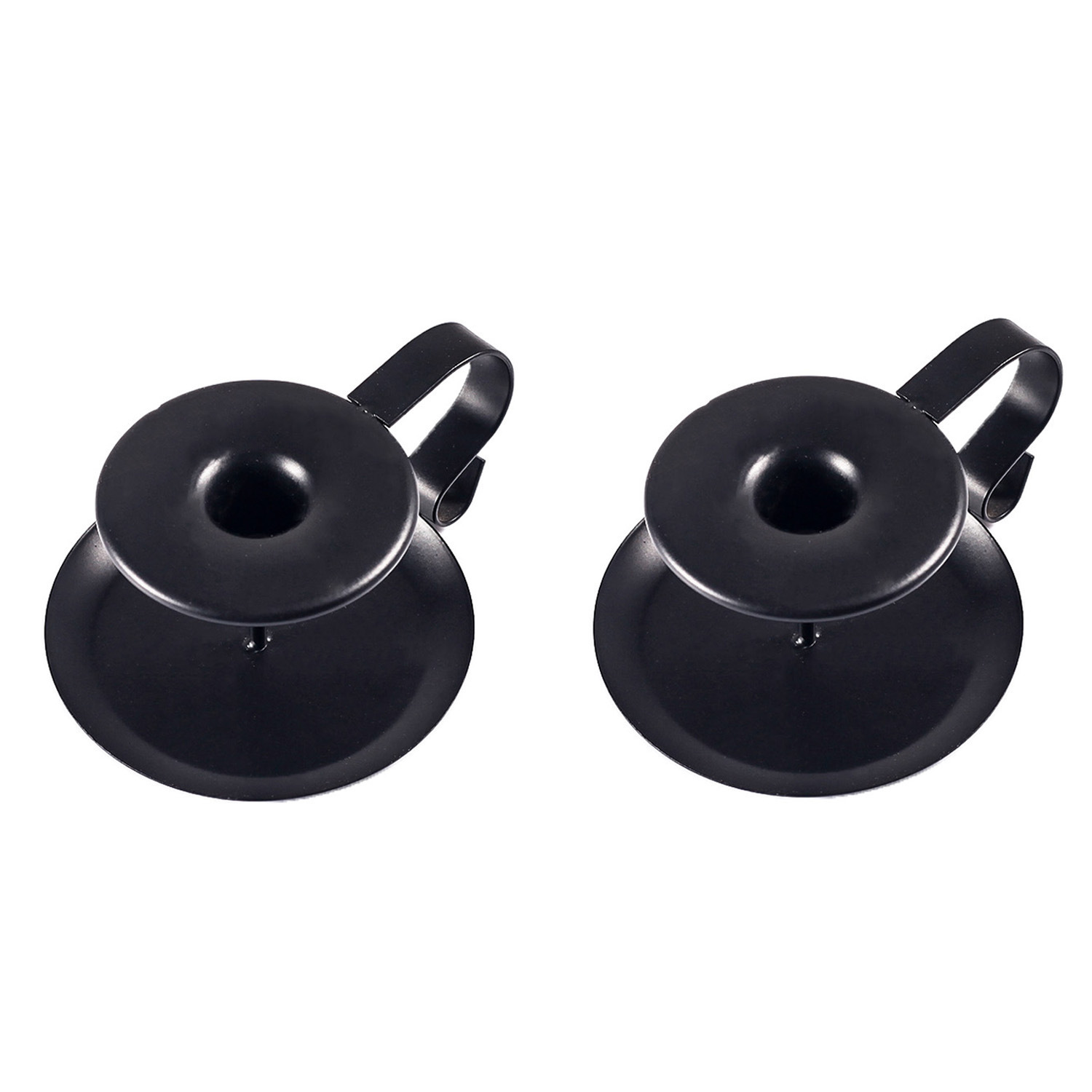 Candelabro de Hierro Forjado Negro Vintage, Estilo Americano, Decoración Metálica para Mesa de Comedor, Adorno para el Hogar, Portavelas Artesanal para Mesa