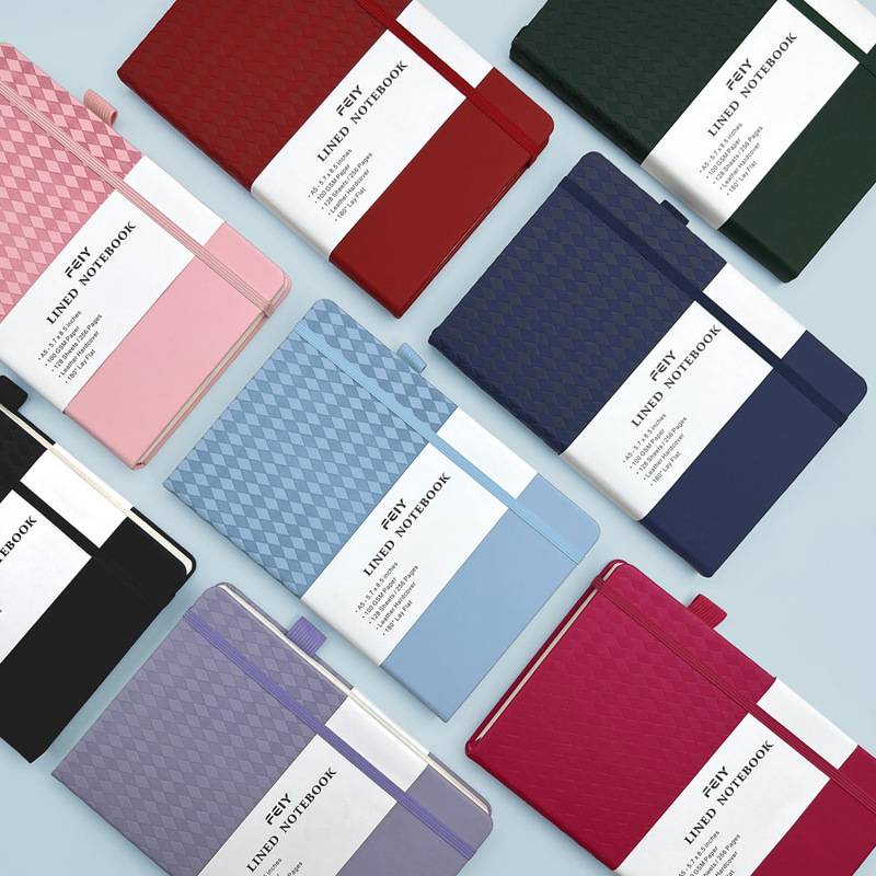 Cross-border notebook a5a6 thick notebook wholesale high-value notepad Amazon simple horizontal line custom logo