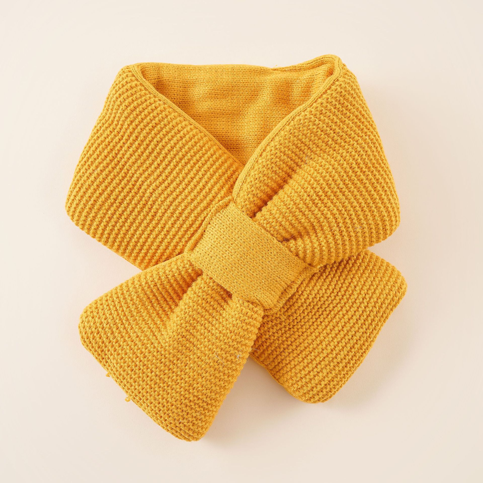 Bufanda de bebé de lana de punto simple collar lindo dulce japonés y coreano para niños y niñas bufanda cálida de otoño e invierno