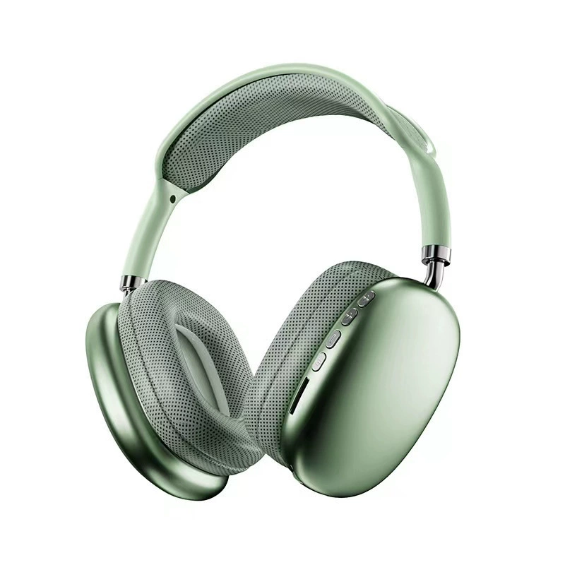 Удобные Apple совместимые Bluetooth наушники 9promax P9 с хлопковыми подкладками — белые/черные/розовые/синие/зеленые