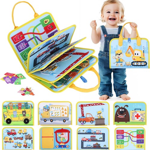 Felt Learning Board Montessori Early Education Busy Board Children Quiet Book Fabric Book Factory