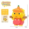 Yellow little capybara-little capybara that moves bricks