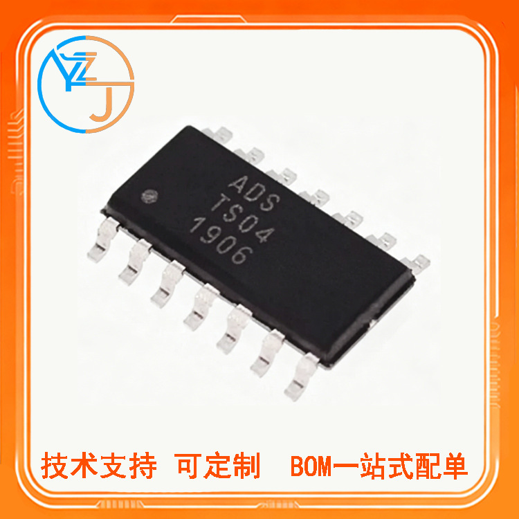 New Adsts04Pts04 Screen Printing Ts04P Sop-14 Four-Channel Capacitive Touch Ic Chip