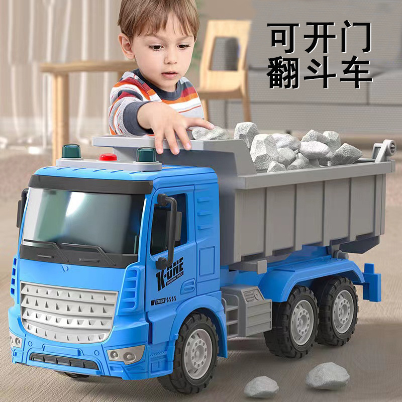 Large Dump Truck Toy Kidsren's Engineering Vehicle Boy Dump Truck Heavy Truck Transporter 3 Years Old 4 Dropshipping
