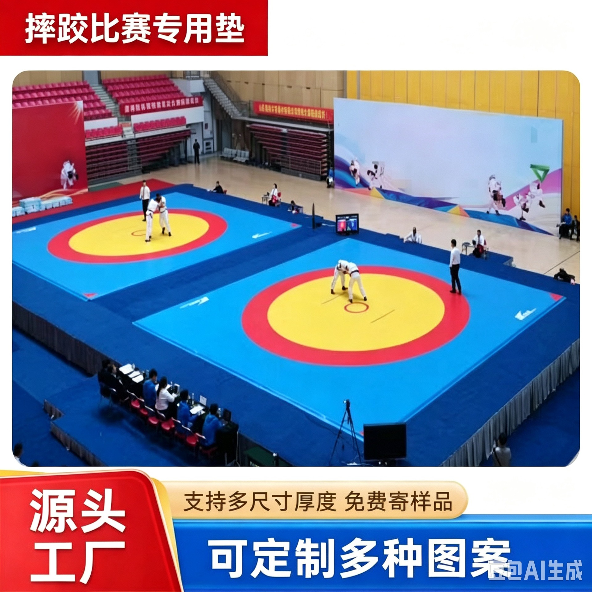 Wrestling mat, competition training mat, Sanda wrestling sports mat, XPE freestyle wrestling training mat
