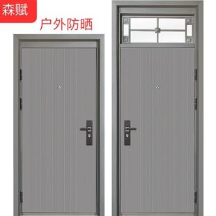 盗门带亮窗教室带气窗单门家用门通风雨门农村车库单开非标-阿里巴巴