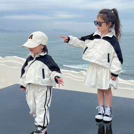 特价童装儿童秋装套装2024新款韩版女童春秋运动休闲两件套兄妹装