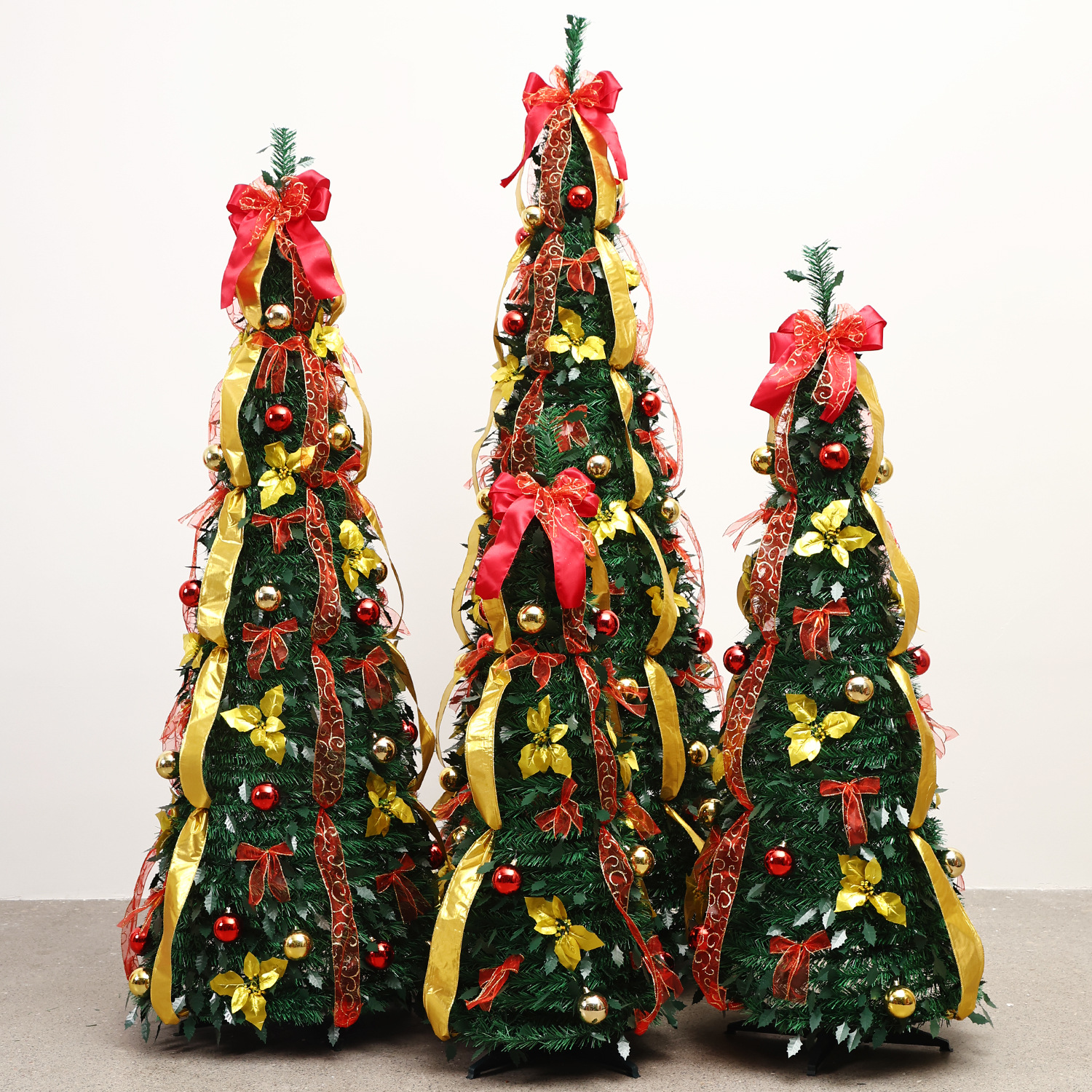 Venta directa de fábrica de árboles de Navidad decorativos con luces
