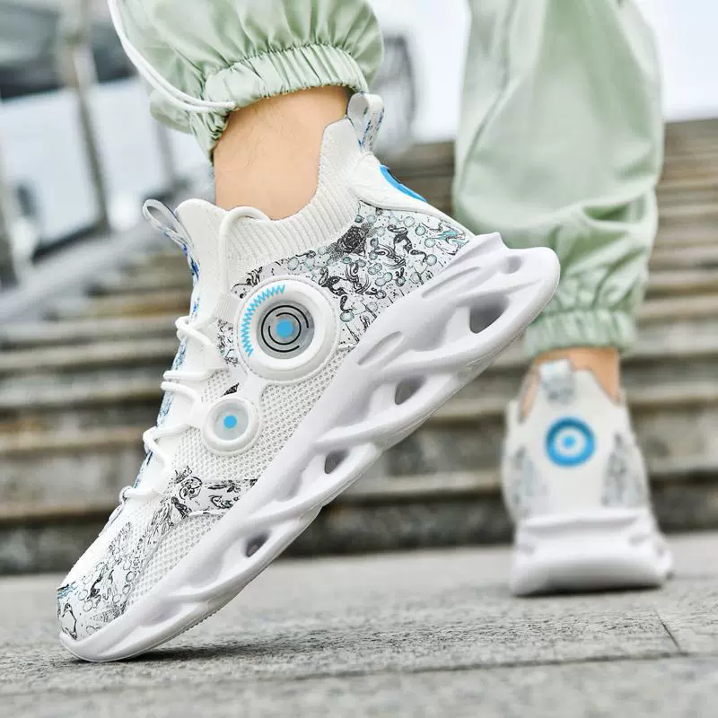 Sports shoes большие размеры летающие спортивные туфли для отдыха летом