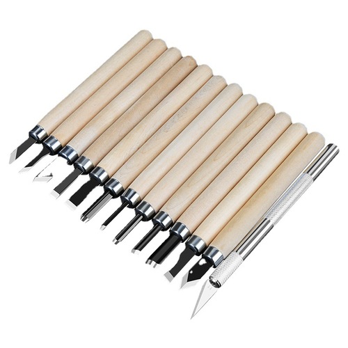 Hand engraving pen set, woodworking knife, woodworking tungsten steel knife, seal carving knife, rubber seal carving knife, woodworking tools