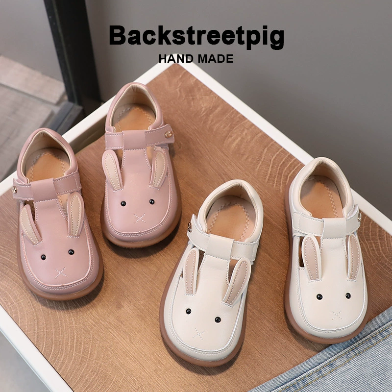 Оптовая продажа, Индивидуальные детские весенние и осенние кожаные туфли, нескользящая Мягкая подошва, детская обувь принцессы Four Seasons для девочек, милая обувь с героями мультфильмов