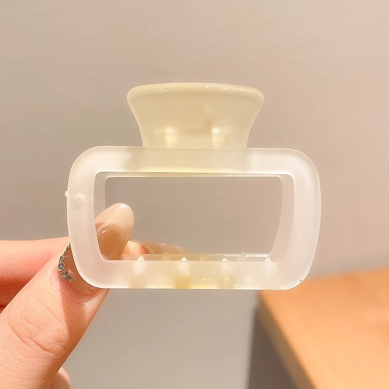 Carta cuadrada abrazadera de agarre esmeriada para mujeres de alta calidad 2025 nuevo disco de cabello de cabecera de cabecera de pescado pinza de cabello