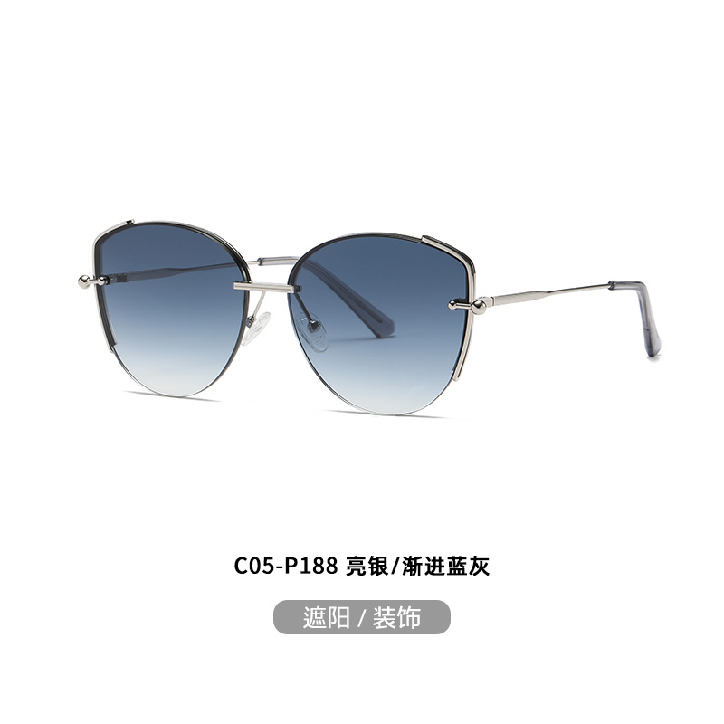 Nuevo metal nylon gafas de sol JS8562 moda calle tiro todo partido protección solar gafas de sol de conducción