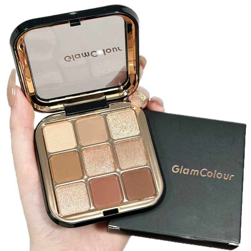 Magic eyeshadow palette, matte eye shadow, earth tones, 9 colors
