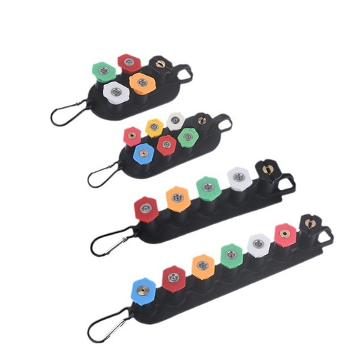 Cross-border hot-selling high-pressure water gun nozzle fan-shaped 7-color nozzle multi-functional high-pressure cleaning nozzle 5-color linear nozzle