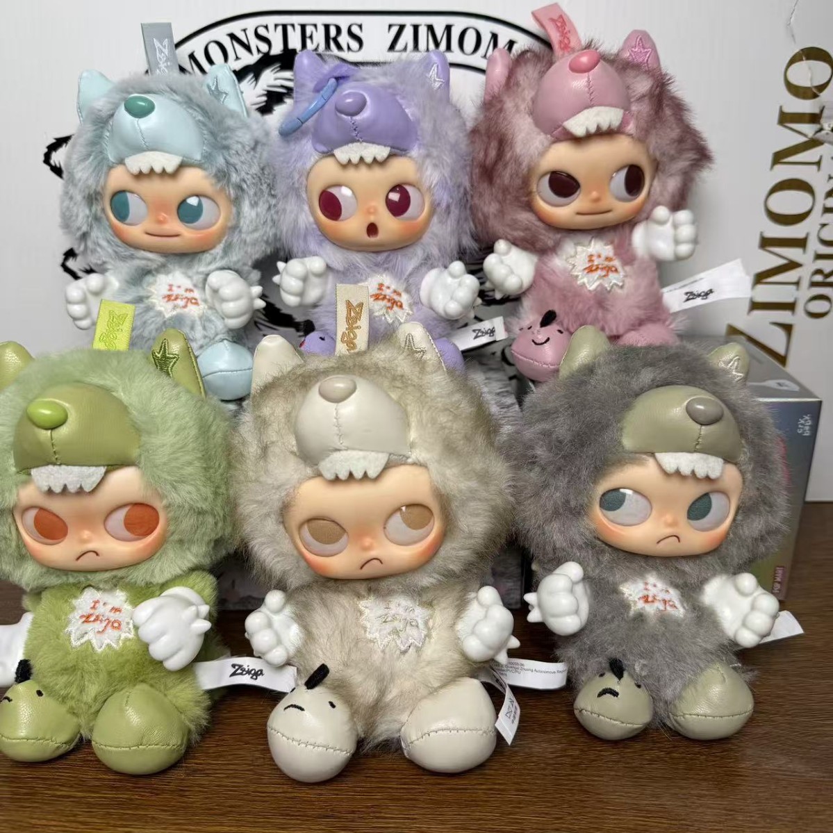 现货新品ppmt嘎子姐zisiga搪胶毛绒盲盒挂件玩偶礼物可爱潮玩挂件