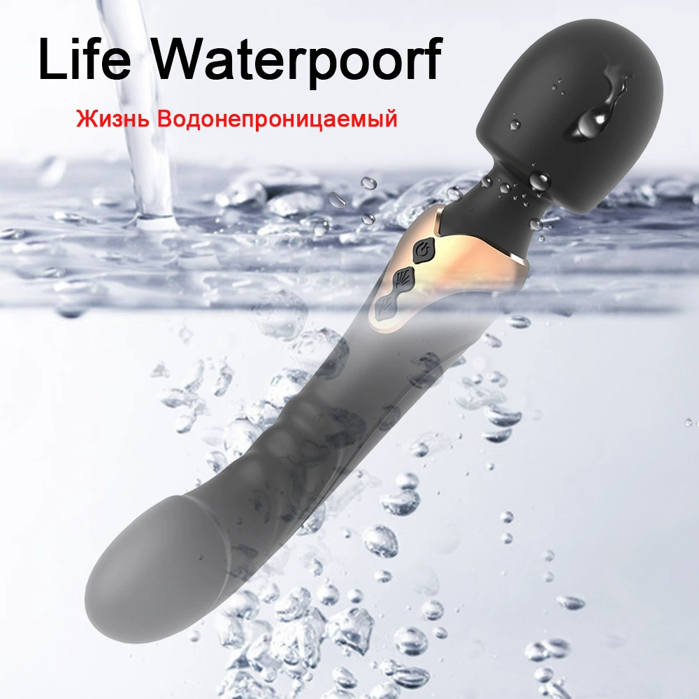 Двойной вибрирующий перезаряжаемый AV-стик G-spot оргазм портативный женский массажер устройство для мастурбации, развлекательный взрослый товар