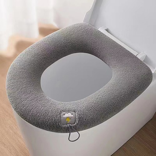 Autumn and winter toilet mats, thickened toilet seat cushions, warm universal toilet covers, toilet covers, pumpkin pattern seat cushions