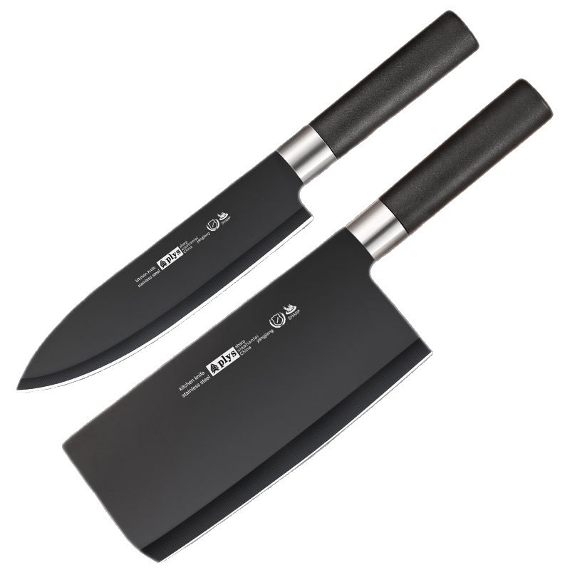 Cuchillo de acero inoxidable conjunto de seis piezas set de cocina negro regalo cuchillo de cocina combinación de cuchillo de cocina cuchillo de cocina