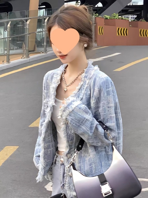 风外套女秋季气质时尚减龄做旧潮流设计感小众OL牛仔外搭|undefined