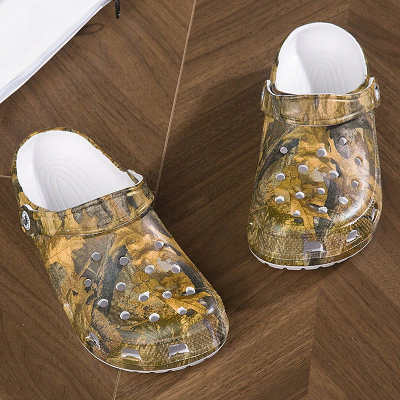 Взрывные трансграничные мужские сандалии с принтом большого размера